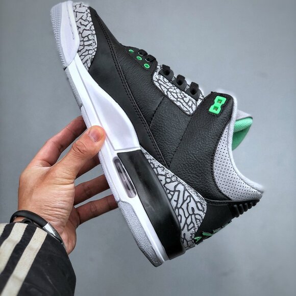 Air Jordan 3 Retro Black Cement  Wearable But NEED GLUE - Picture 2 of 9